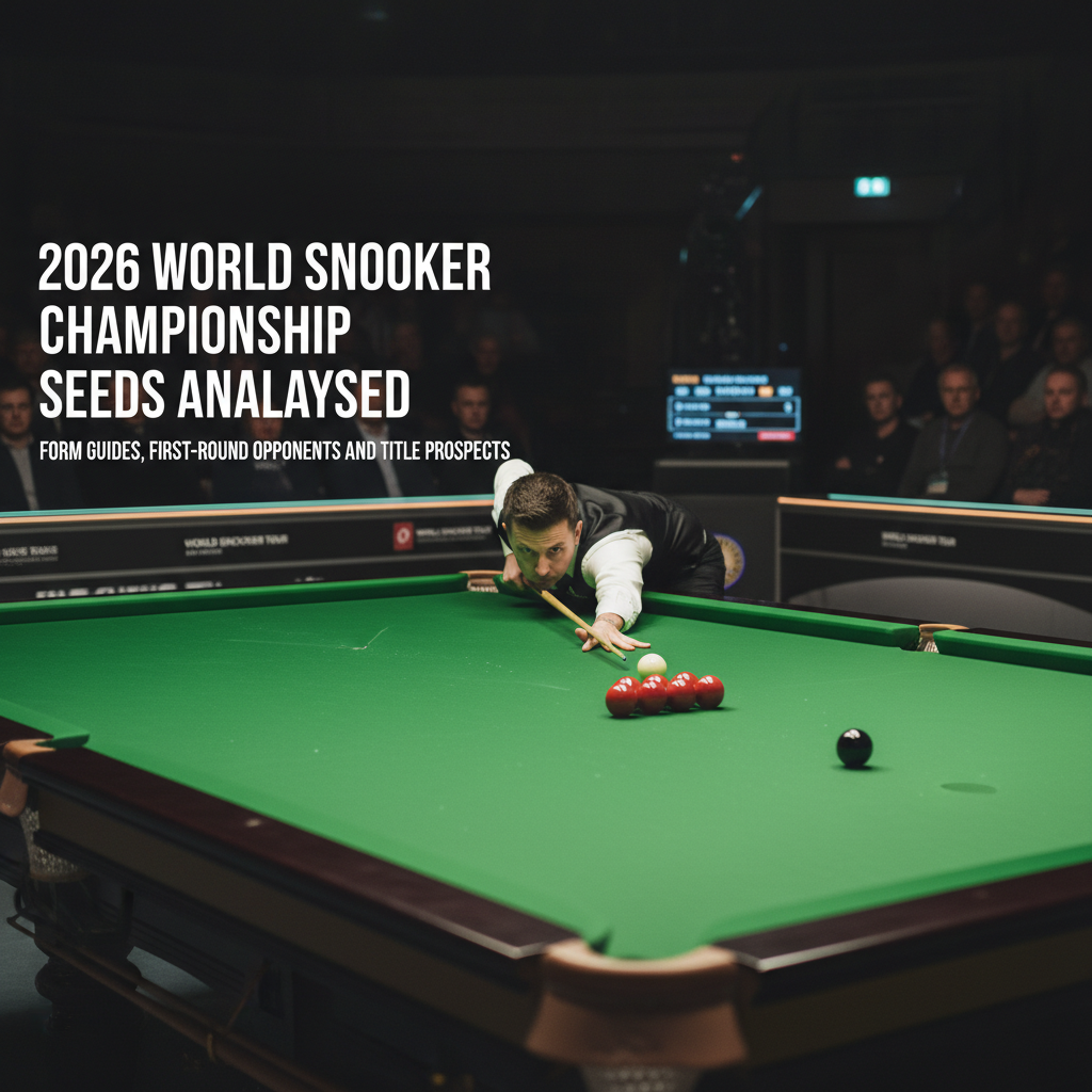 2026 World Snooker Championship Seeds Analysed: Form Guides, First-Round Opponents and Title Prospects