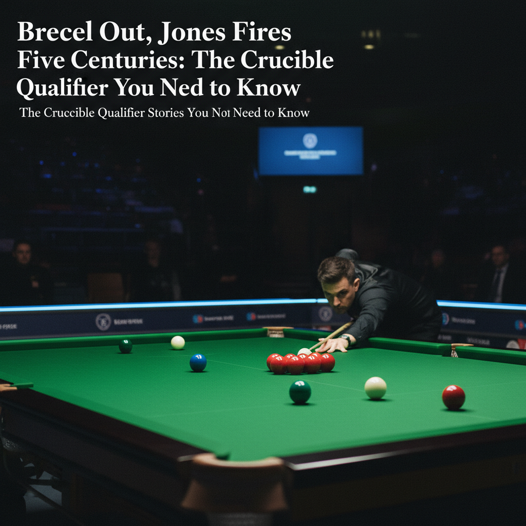 Brecel Out, Jones Fires Five Centuries: The Crucible Qualifier Stories You Need to Know