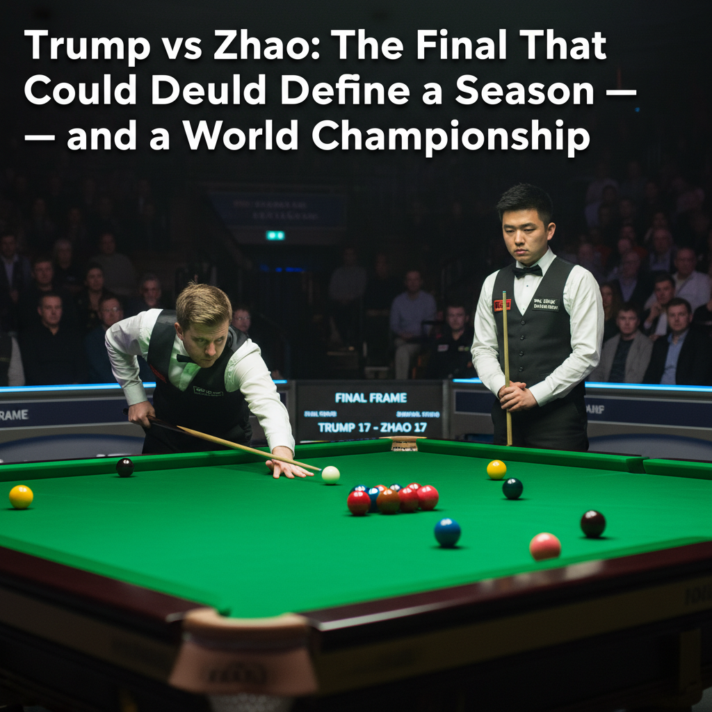Trump vs Zhao: The Final That Could Define a Season — and a World Championship