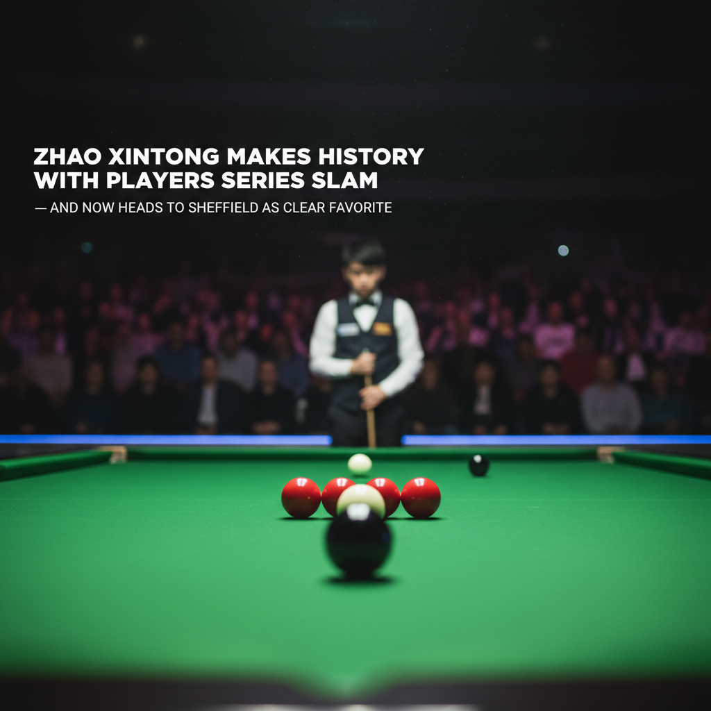 Zhao Xintong Makes History With Players Series Slam — And Now Heads To Sheffield As Clear Favourite
